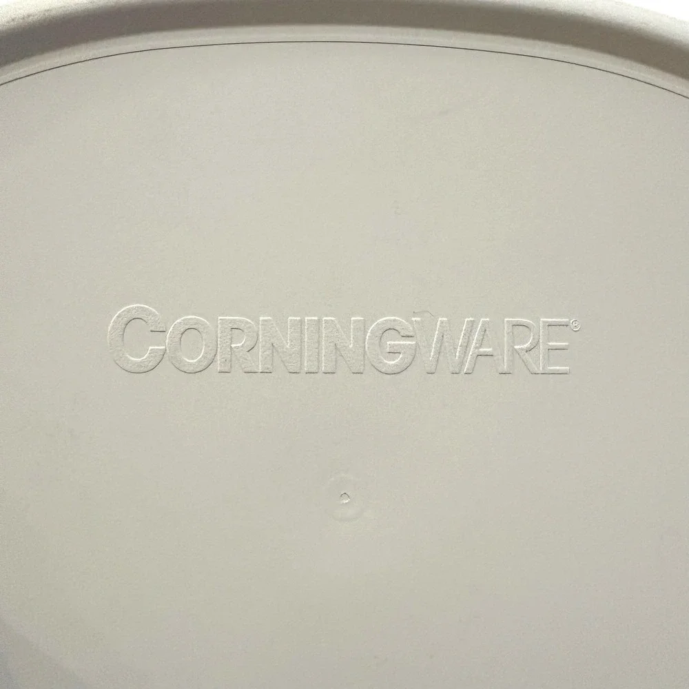 CorningWare French White F-2-PC White Plastic Oval Replacement Lid  USA